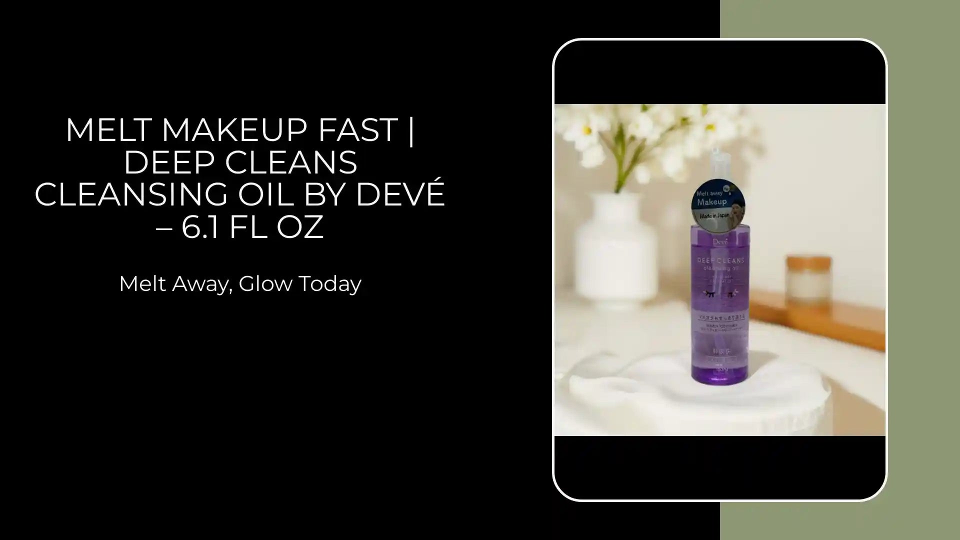 Melt Makeup Fast | Deep Cleans Cleansing Oil by Dev&eacute; &ndash; 6.1 fl oz by@Outfy