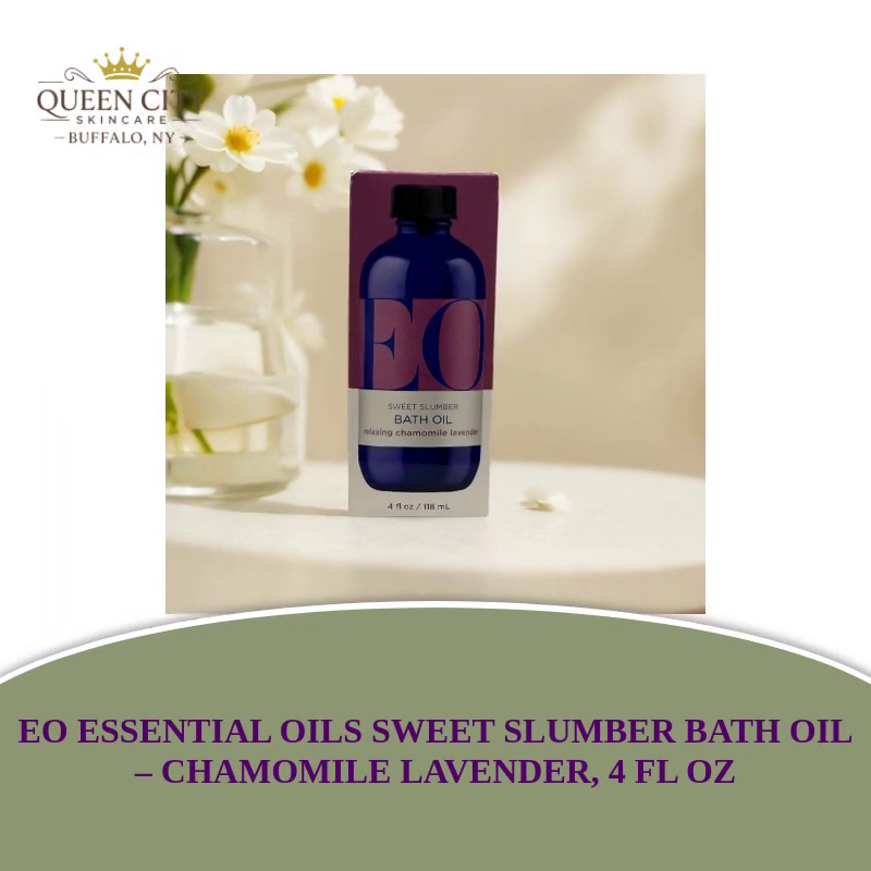 Sweet Slumber Bath Oil by EO Essential Oils, 4oz, Chamomile Lavender