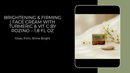 Brightening &amp; Firming | Face Cream with Turmeric &amp; Vit C by Rozino &ndash; 1.8 fl oz by@Outfy