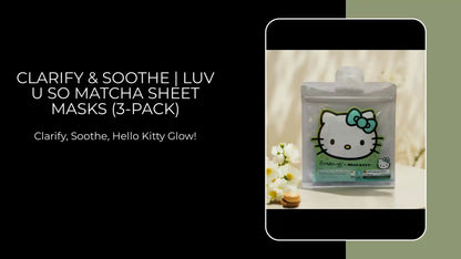 Clarify &amp; Soothe | Luv U So Matcha Sheet Masks (3-Pack) by@Outfy