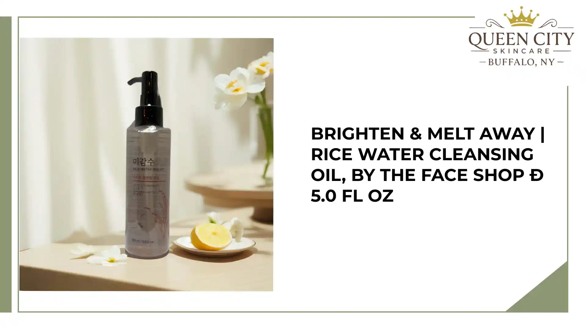 Brighten &amp; Melt Away | Rice Water Cleansing Oil, by The Face Shop - 5.0 fl oz by@Outfy