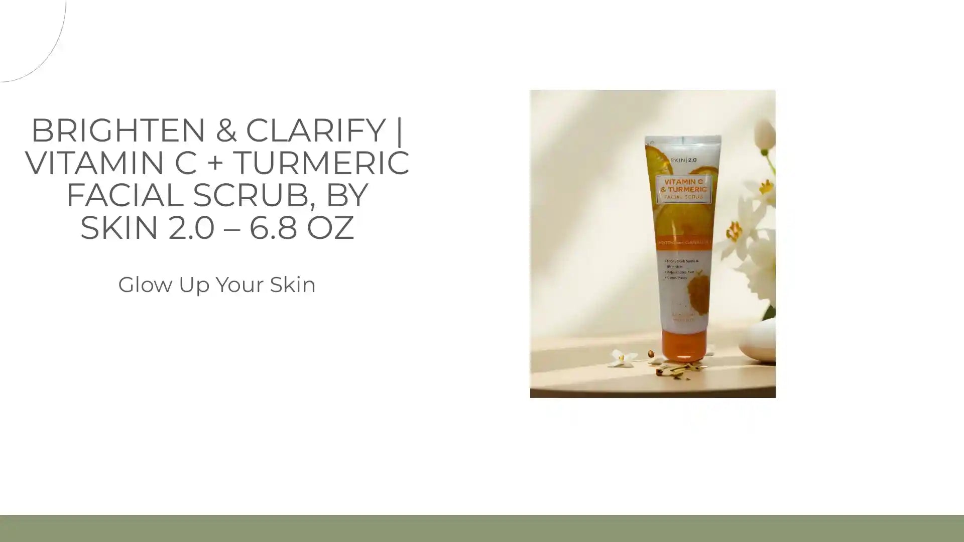 Brighten &amp; Clarify | Vitamin C + Turmeric Facial Scrub, by Skin 2.0 &ndash; 6.8 oz by@Outfy