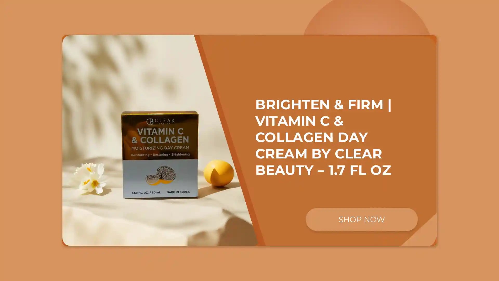 Brighten &amp; Firm | Vitamin C &amp; Collagen Day Cream by Clear Beauty &ndash; 1.7 fl oz by@Outfy