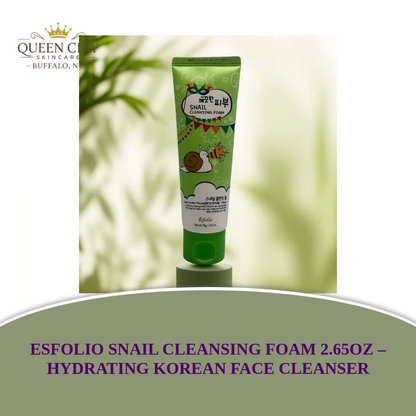 Esfolio Snail Cleansing Foam 2.65oz for hydrating skin