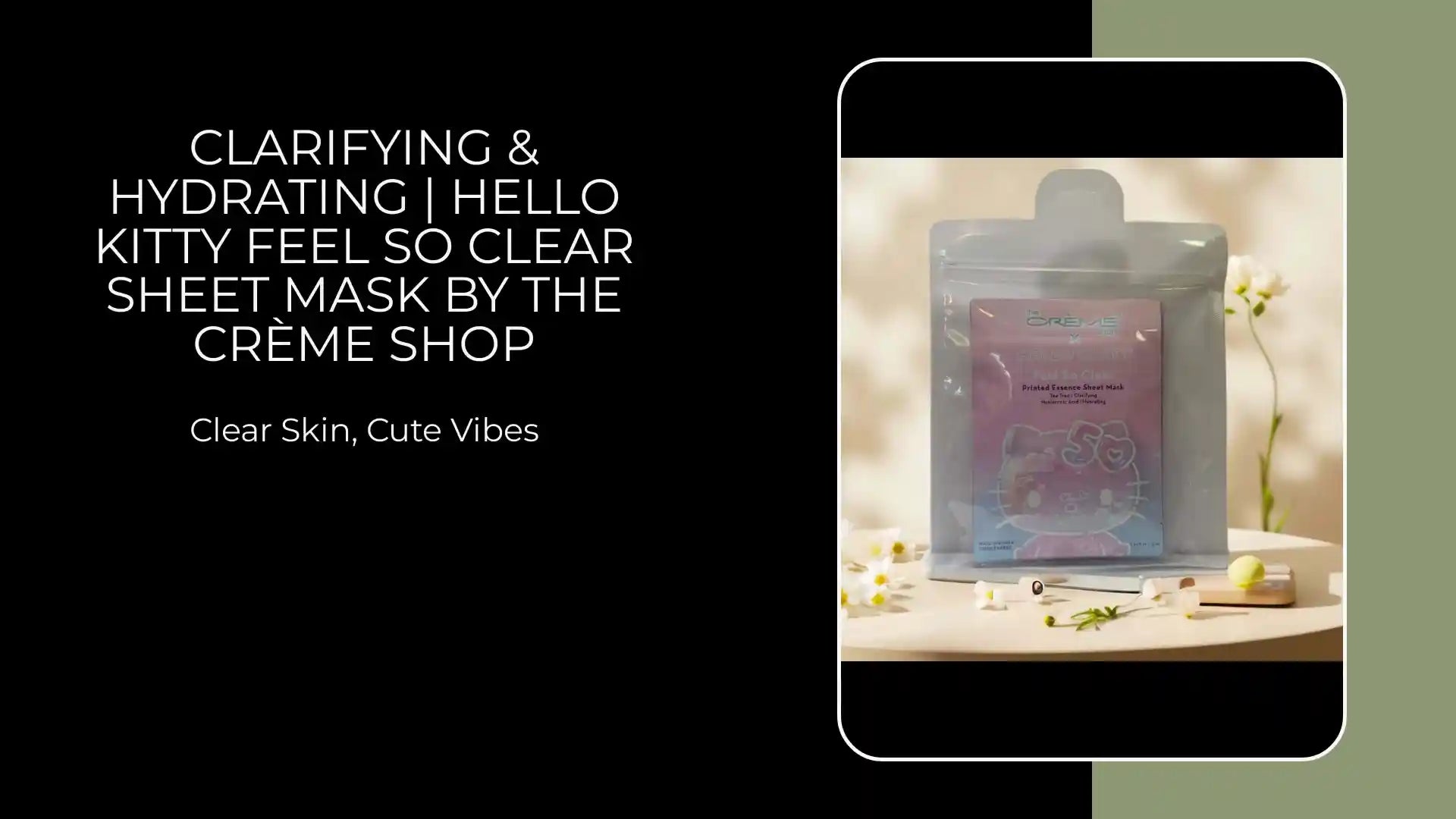 Clarifying &amp; Hydrating | Hello Kitty Feel So Clear Sheet Mask by The Cr&egrave;me Shop by@Outfy