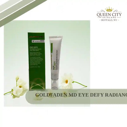 Goldfaden MD Eye Defy Radiance Restoring Skin Treatment tube and box