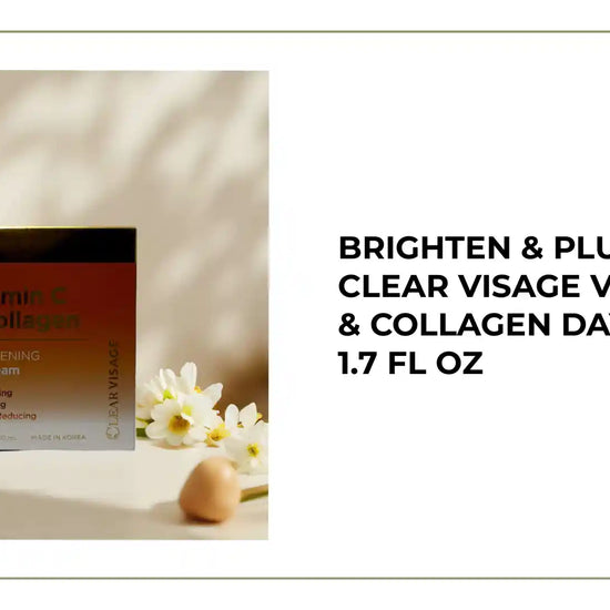 Brighten &amp; Plump | Clear Visage Vitamin C &amp; Collagen Day Cream 1.7 fl oz by@Outfy