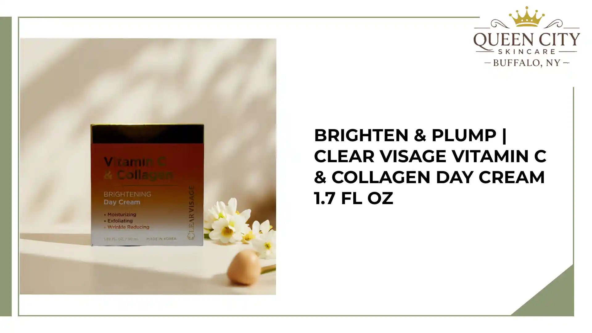 Brighten &amp; Plump | Clear Visage Vitamin C &amp; Collagen Day Cream 1.7 fl oz by@Outfy