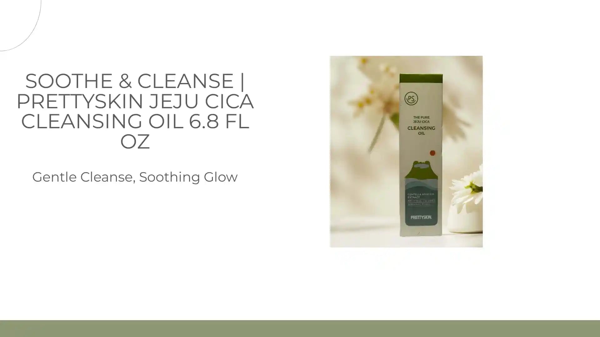 Soothe &amp; Cleanse | PrettySkin Jeju Cica Cleansing Oil 6.8 fl oz by@Outfy