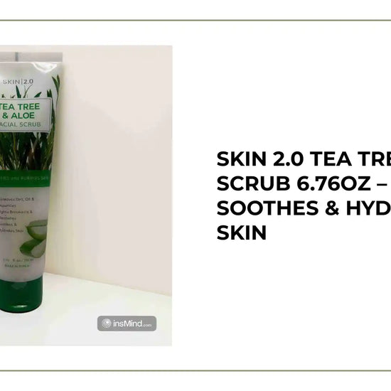 Skin 2.0 Tea Tree & Aloe Scrub 6.76oz for clear, hydrated skin