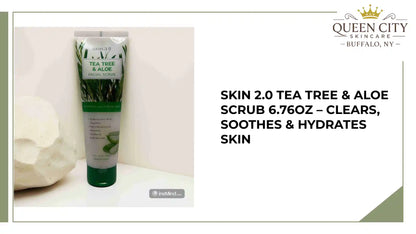 Skin 2.0 Tea Tree & Aloe Scrub 6.76oz for clear, hydrated skin