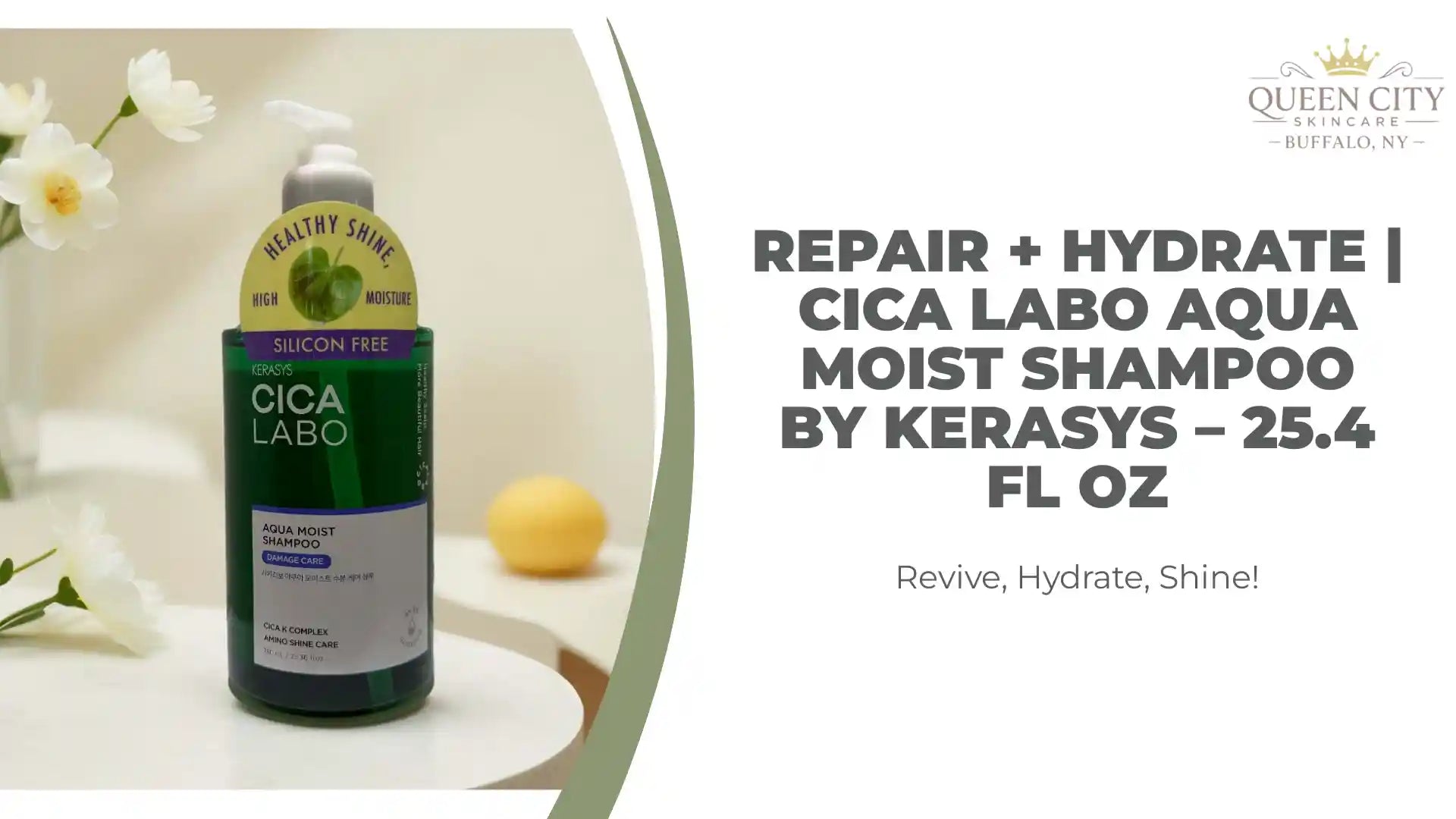 Repair + Hydrate | Cica Labo Aqua Moist Shampoo by Kerasys &ndash; 25.4 fl oz by@Outfy