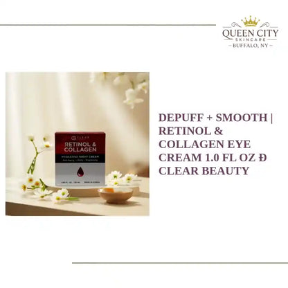 Depuff + Smooth | Retinol &amp; Collagen Eye Cream 1.0 fl oz &ETH; Clear Beauty by@Outfy