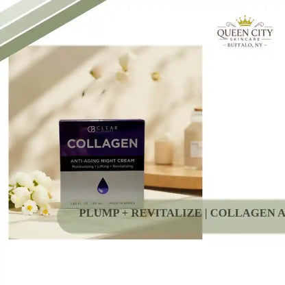 Plump + Revitalize | Collagen Anti-Aging Night Cream 1.69 fl oz &ndash; Clear Beauty by@Outfy