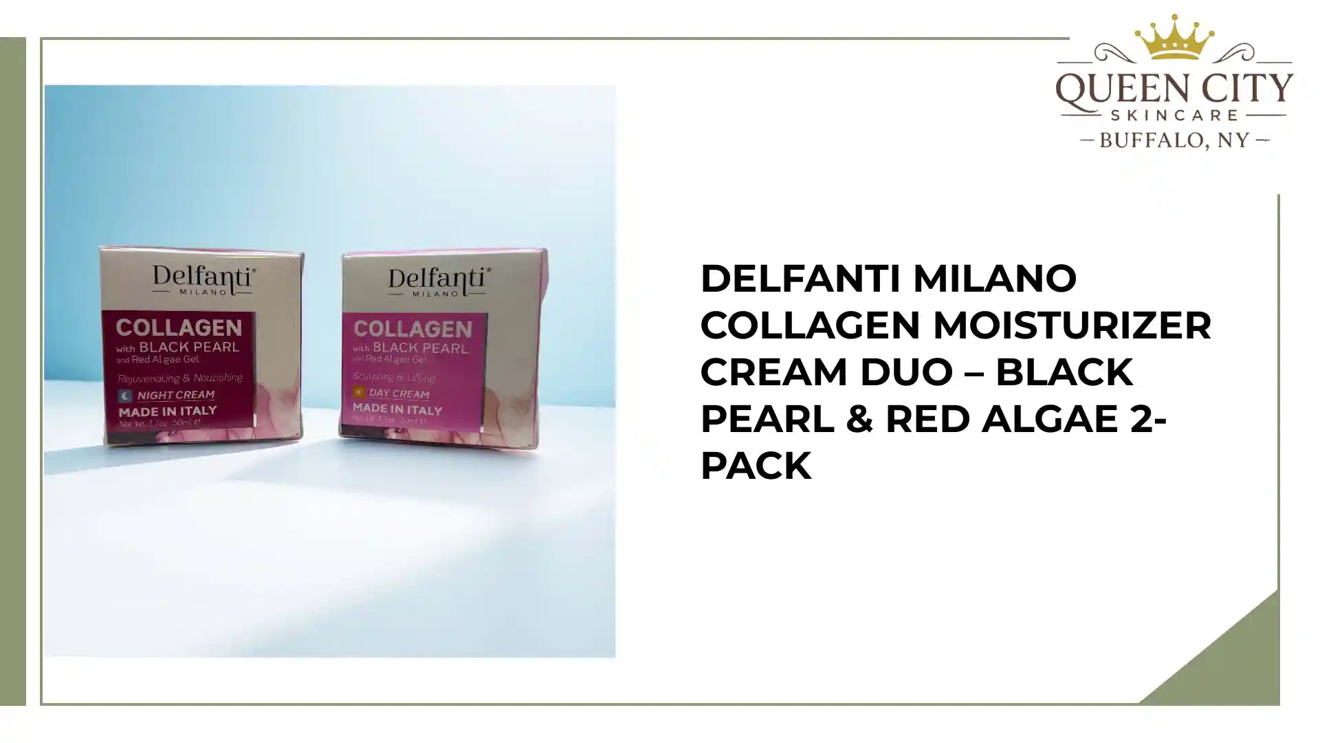 Delfanti Milano Collagen Moisturizer Cream Duo 2-Pack