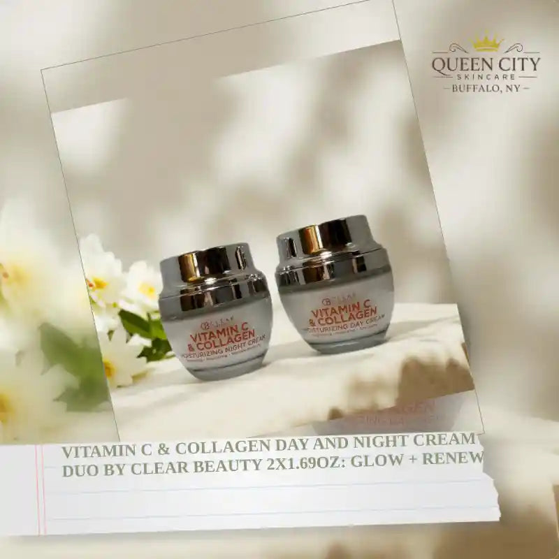 Vitamin C & Collagen Day and Night Cream Duo by Clear Beauty.
