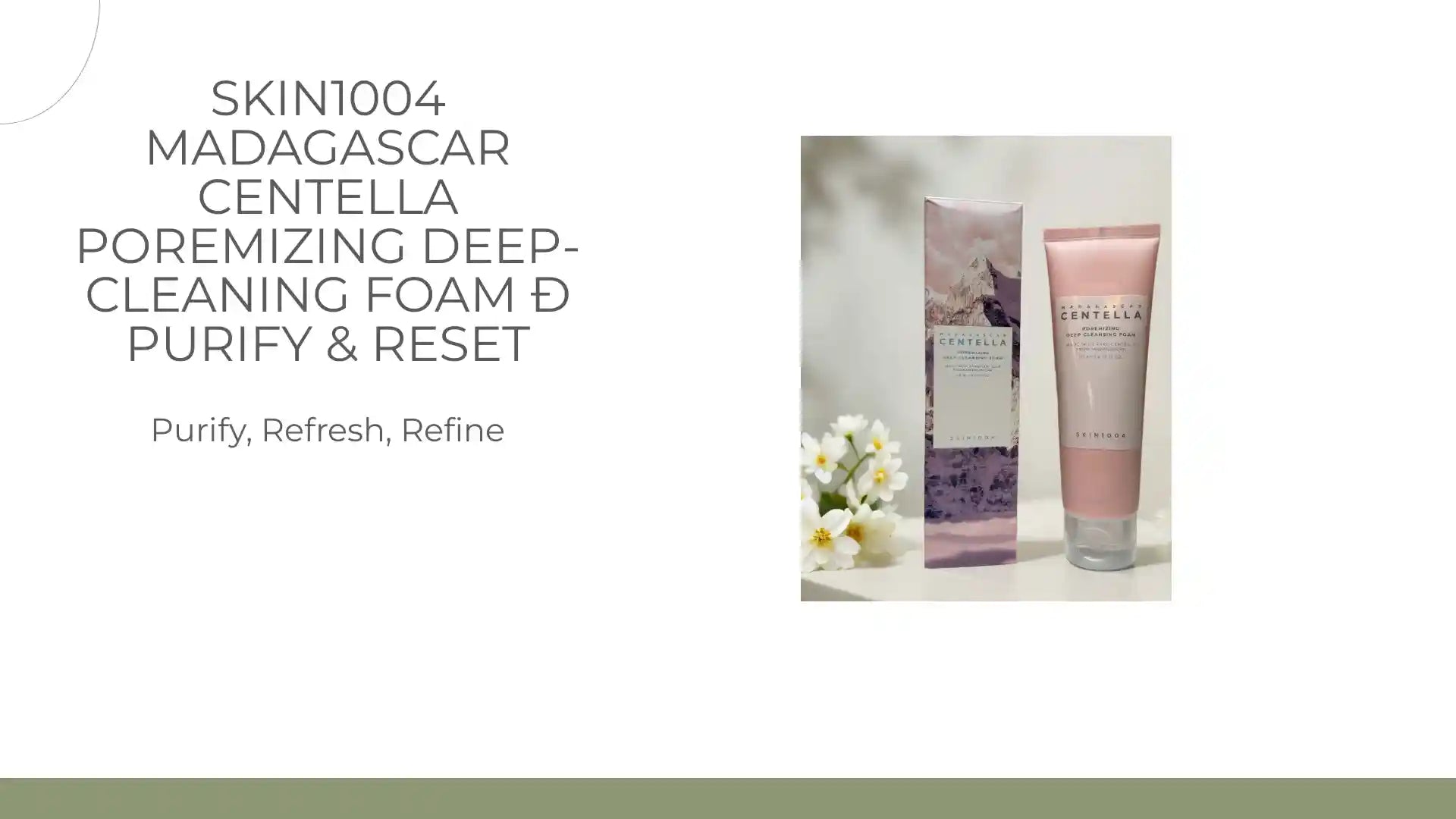 SKIN1004 Madagascar Centella Poremizing Deep-Cleaning Foam &ETH; Purify &amp; Reset by@Outfy