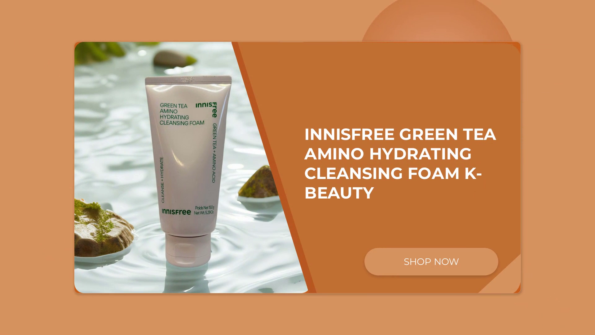 Innisfree Green Tea Amino Hydrating Cleansing Foam 5.29oz