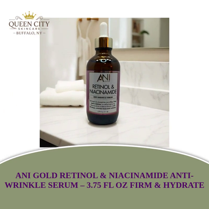 ANI Gold Retinol & Niacinamide Anti-Wrinkle Serum 3.75oz.