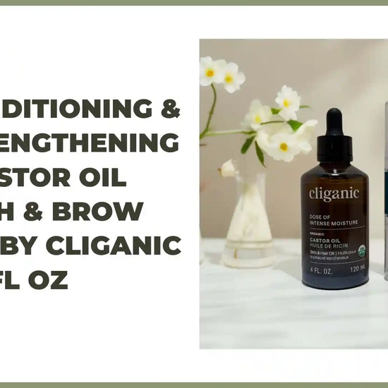 Conditioning &amp; Strengthening | Castor Oil Lash &amp; Brow Set by Cliganic &ndash; 4 fl oz by@Outfy
