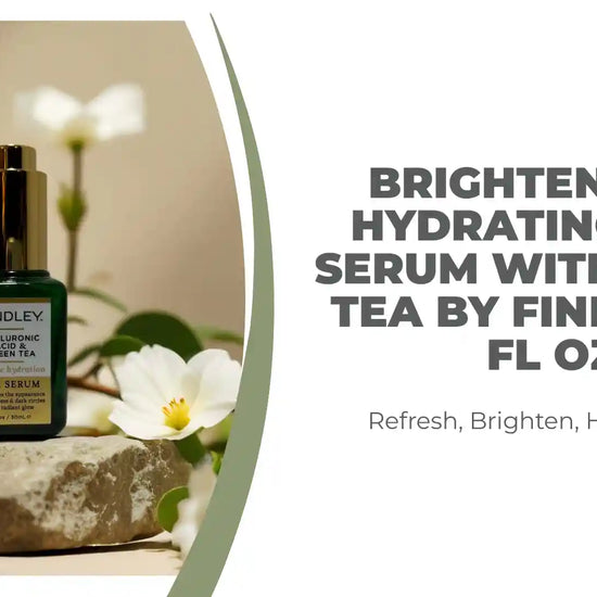 Brightening & Hydrating Eye Serum with Green Tea by Findley in a 1 fl oz bottle, designed to refresh, brighten, and hydrate eyes.
