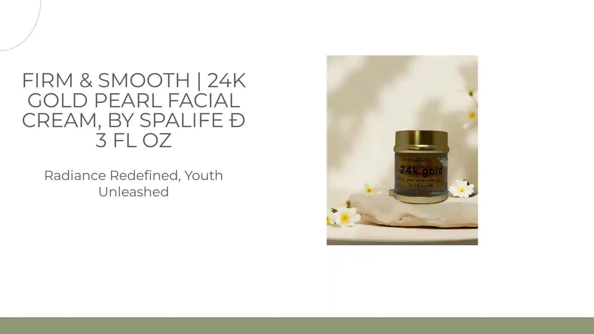 Firm &amp; Smooth | 24K Gold Pearl Facial Cream, by SpaLife &ETH; 3 fl oz by@Outfy