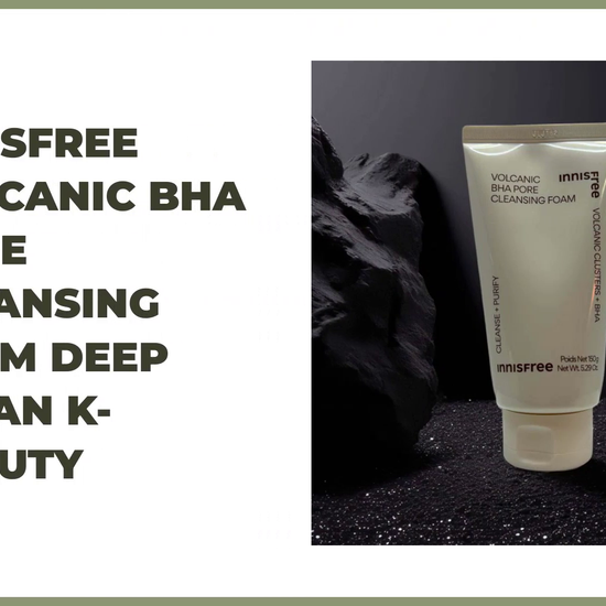Innisfree Volcanic BHA Pore Cleansing Foam on display