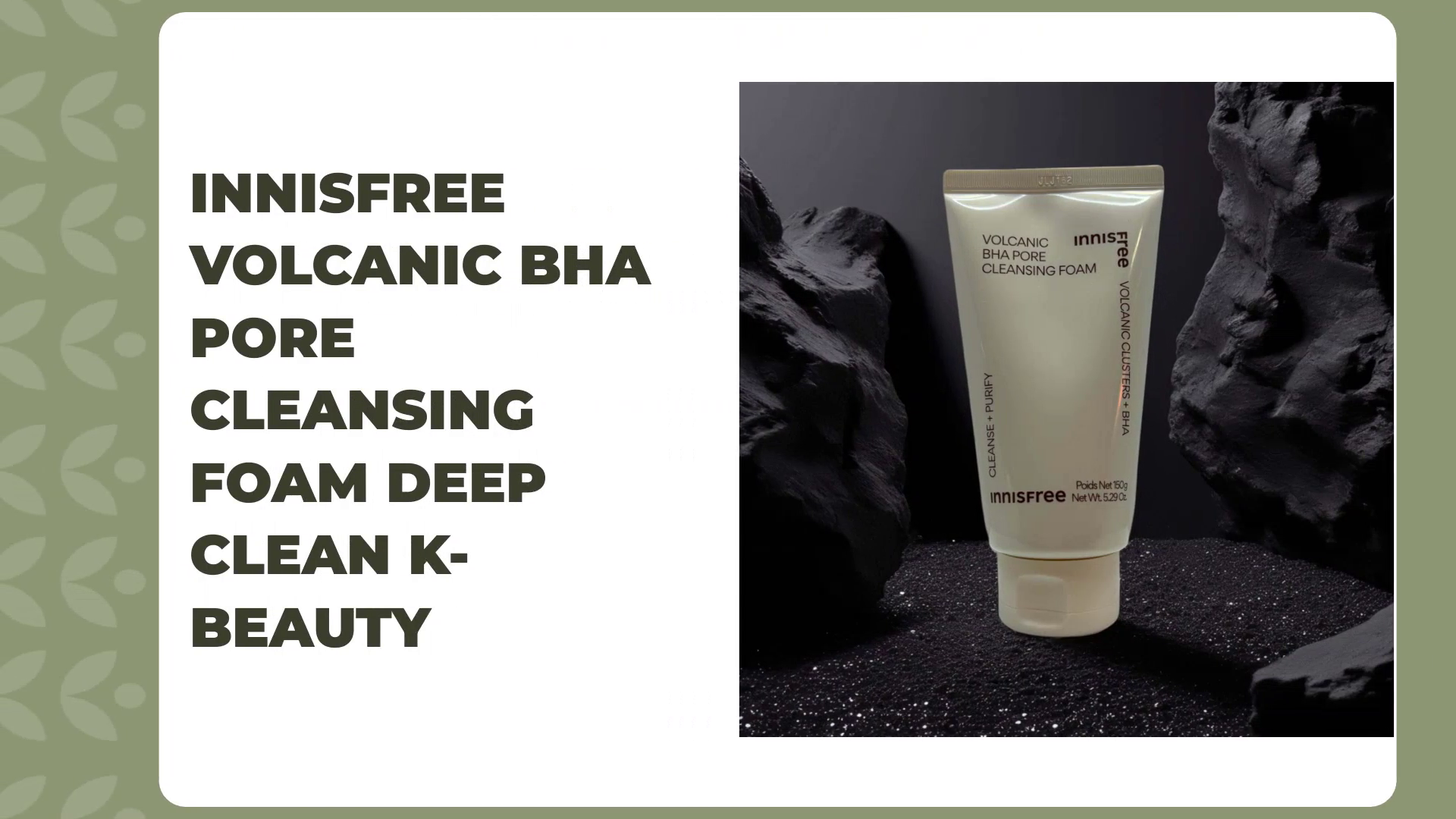 Innisfree Volcanic BHA Pore Cleansing Foam on display