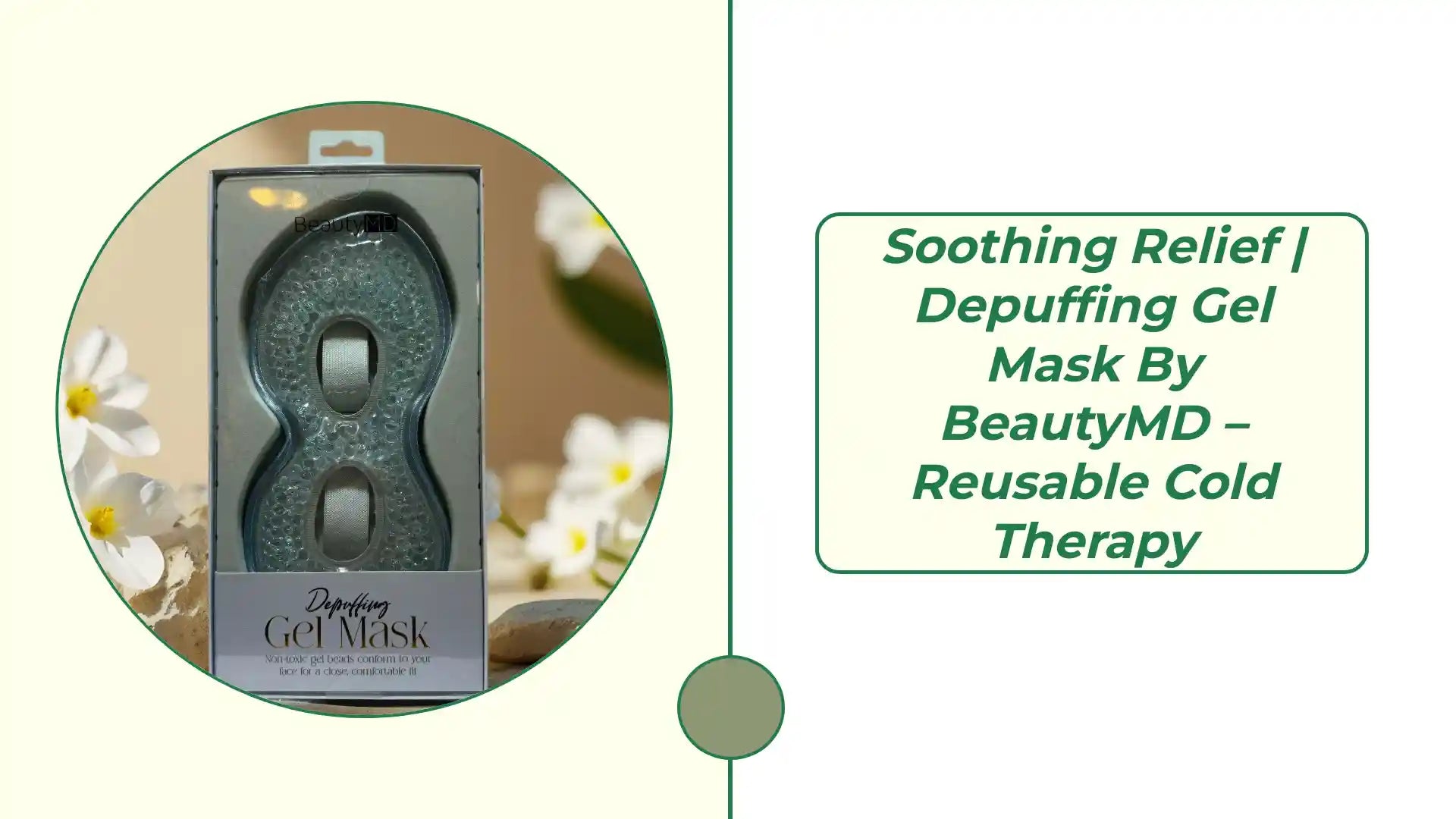Soothing Relief | Depuffing Gel Mask by BeautyMD &ndash; Reusable Cold Therapy by@Outfy