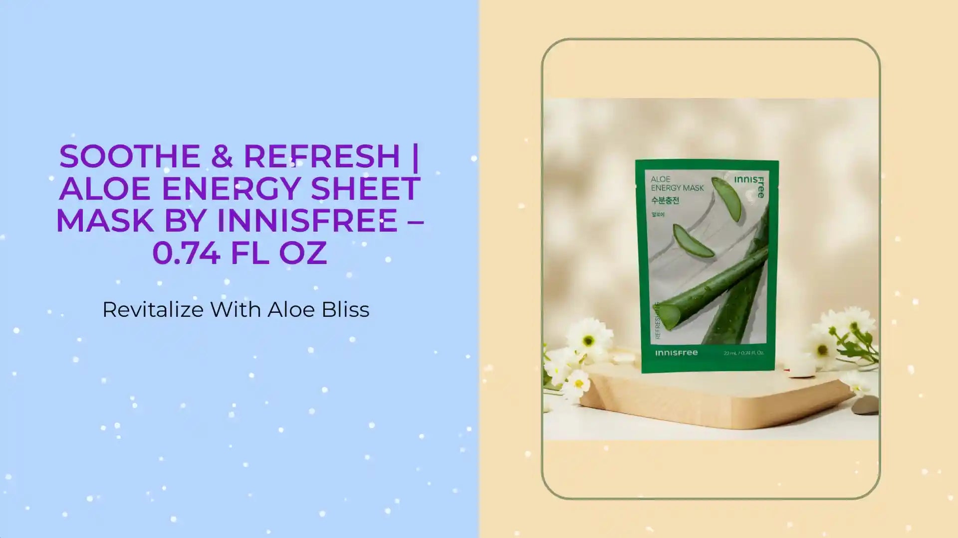 Soothe &amp; Refresh | Aloe Energy Sheet Mask by Innisfree &ndash; 0.74 fl oz by@Outfy
