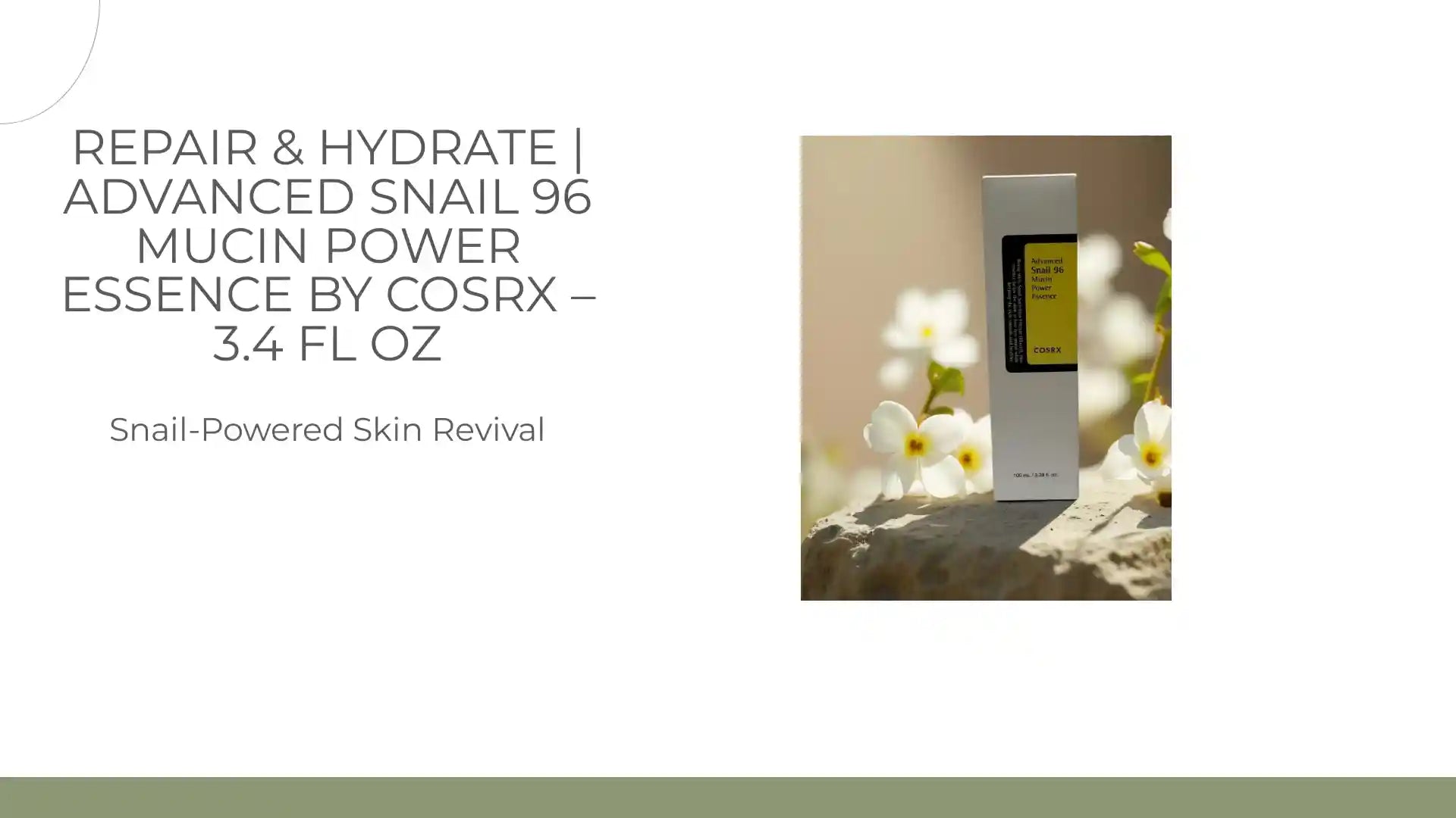 Repair &amp; Hydrate | Advanced Snail 96 Mucin Power Essence by COSRX &ndash; 3.4 fl oz by@Outfy