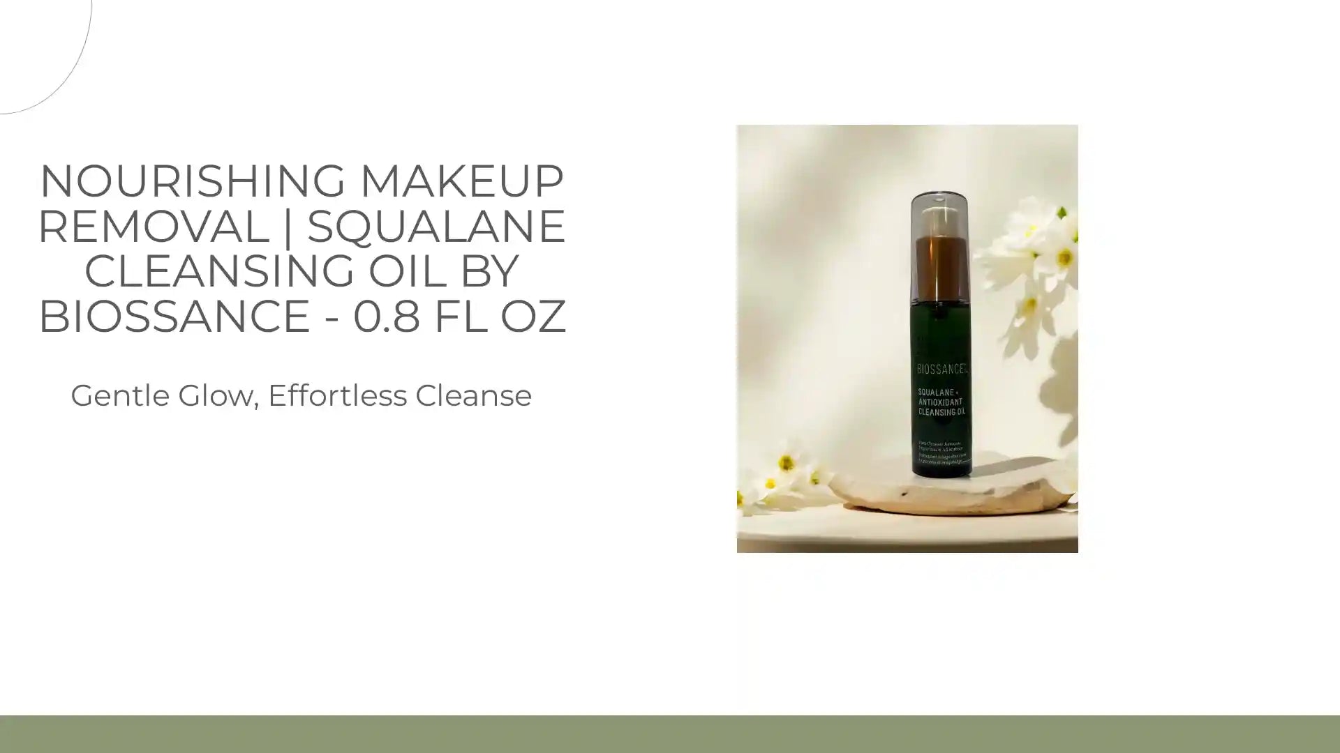 Nourishing Makeup Removal | Squalane Cleansing Oil by Biossance - 0.8 fl oz by@Outfy