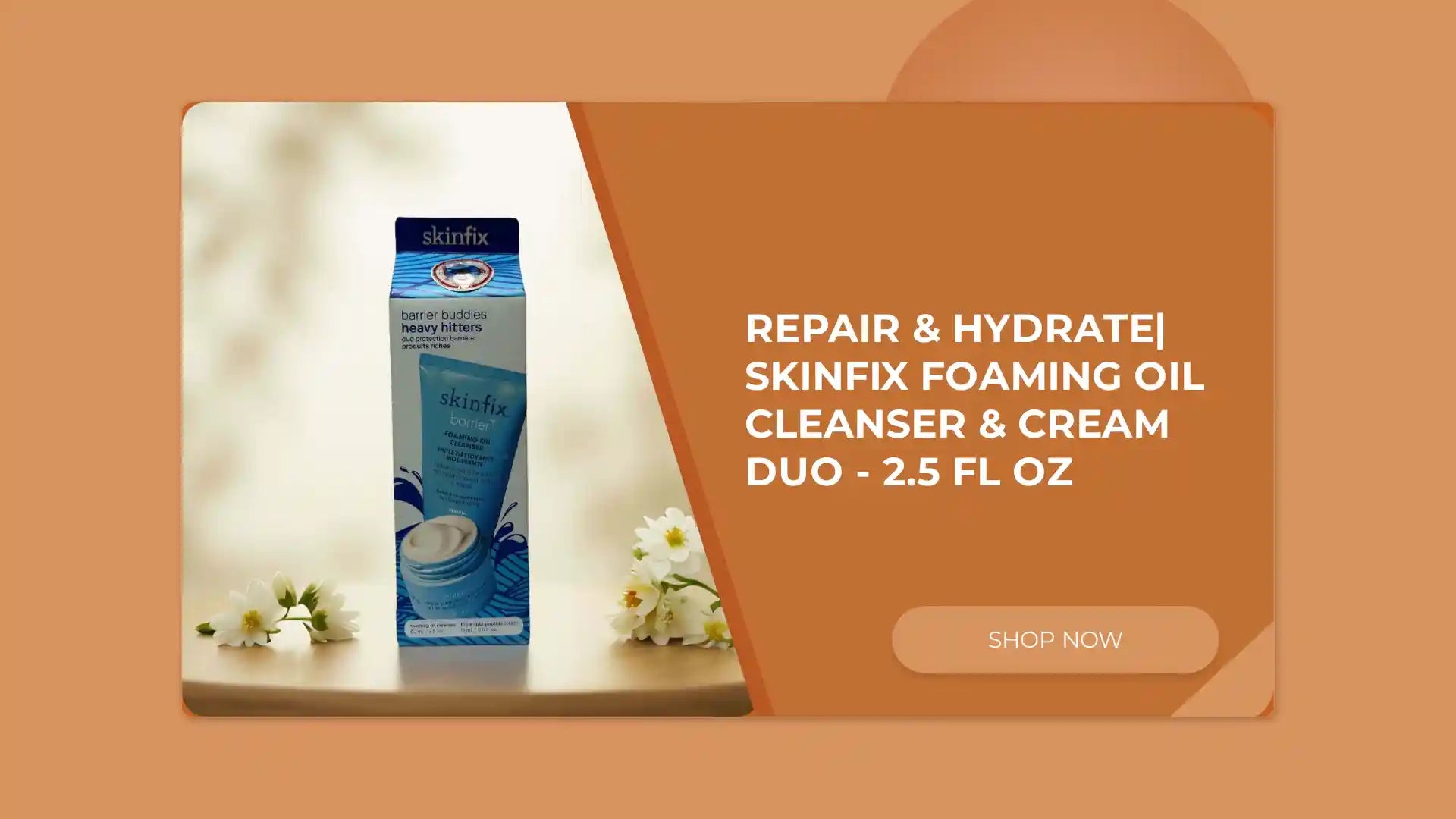 Repair &amp; Hydrate| Skinfix Foaming Oil Cleanser &amp; Cream Duo - 2.5 fl oz by@Outfy
