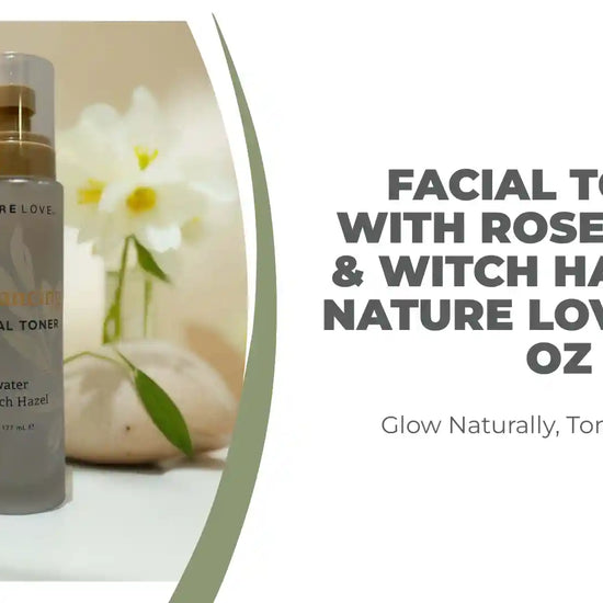Facial Toner with Rosewater &amp; Witch Hazel by Nature Love &ndash; 6 fl oz by@Outfy