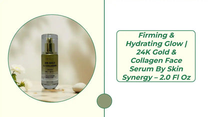 Firming &amp; Hydrating Glow | 24K Gold &amp; Collagen Face Serum by Skin Synergy &ndash; 2.0 fl oz by@Outfy