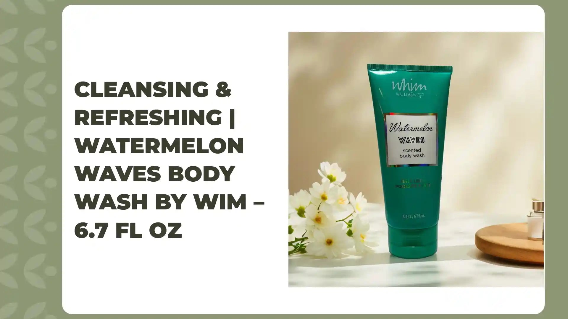 Cleansing &amp; Refreshing | Watermelon Waves Body Wash by WIM &ndash; 6.7 fl oz by@Outfy
