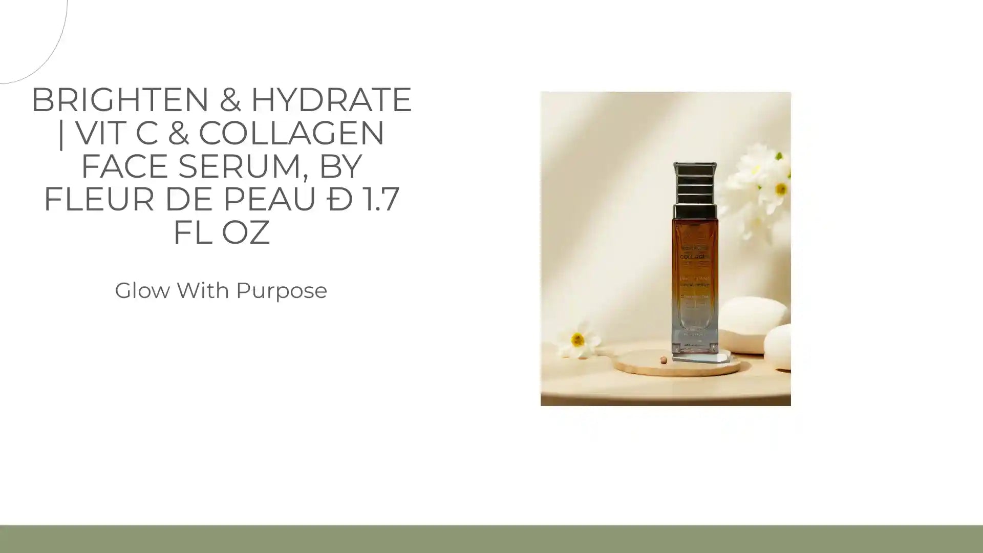 Brighten &amp; Hydrate | Vit C &amp; Collagen Face Serum, by Fleur de Peau &ETH; 1.7 fl oz by@Outfy