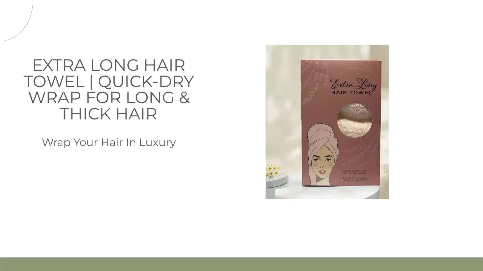 Extra Long Hair Towel | Quick-Dry Wrap for Long &amp; Thick Hair by@Outfy