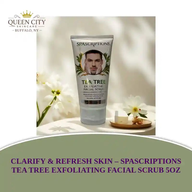 SpaScriptions Tea Tree Exfoliating Facial Scrub 5oz tube