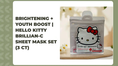 Brightening + Youth Boost | Hello Kitty Brillian-C Sheet Mask Set (3 ct) by@Outfy