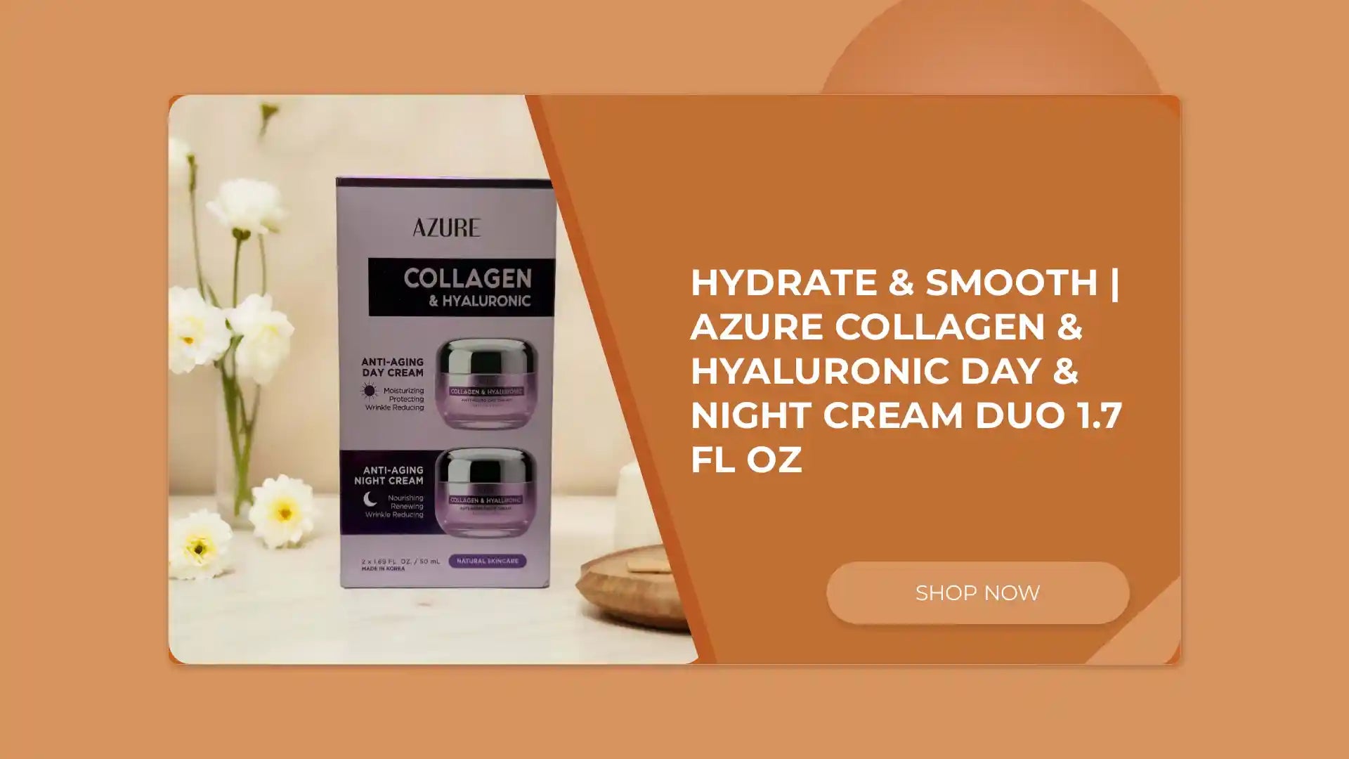 Hydrate &amp; Smooth | Azure Collagen &amp; Hyaluronic Day &amp; Night Cream Duo 1.7 fl oz by@Outfy