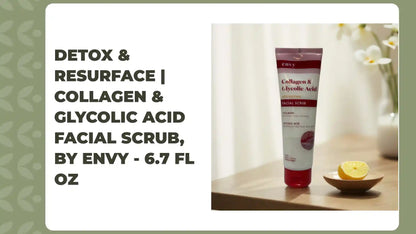 Detox &amp; Resurface | Collagen &amp; Glycolic Acid Facial Scrub, by Envy - 6.7 fl oz by@Outfy