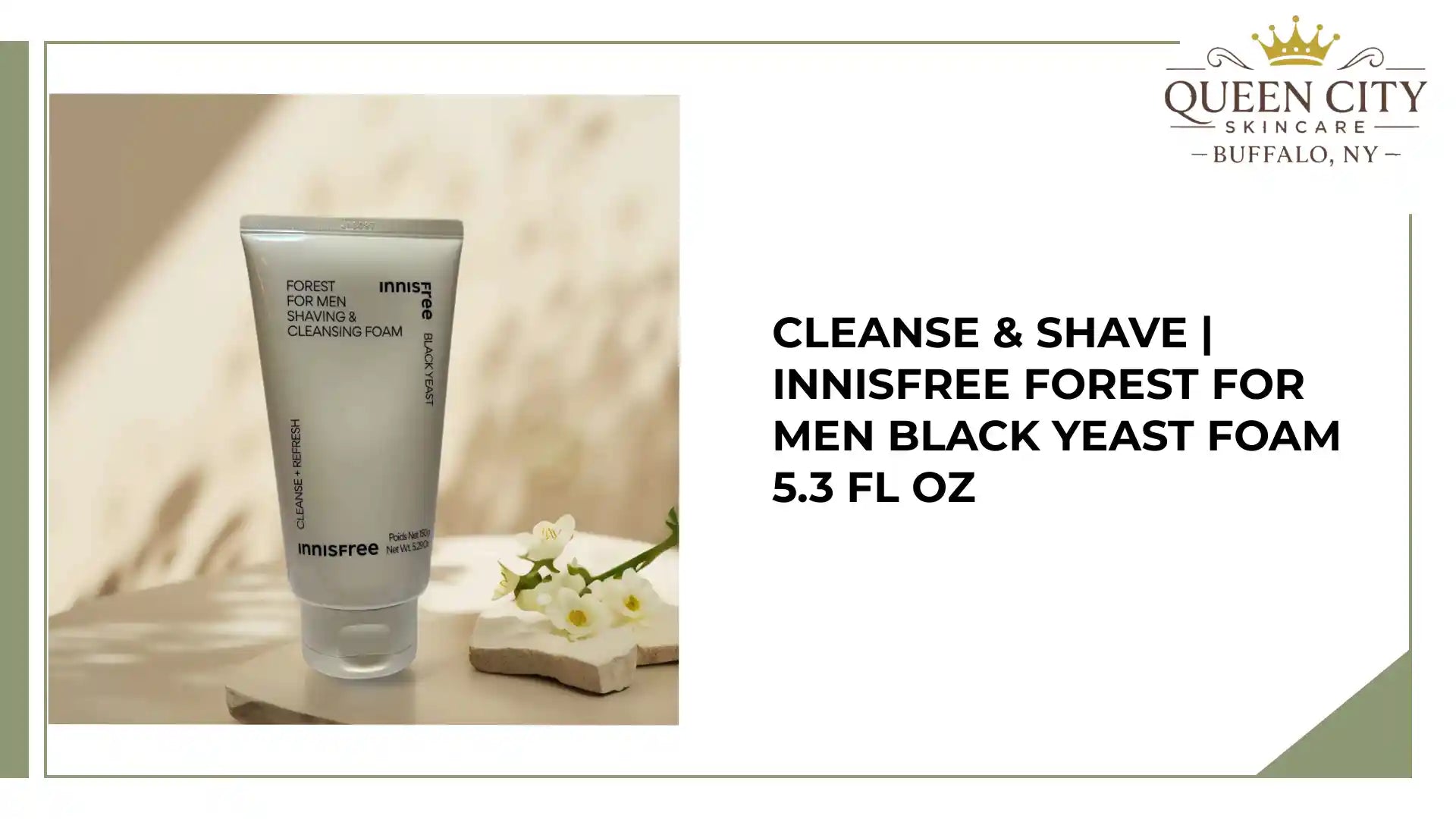 Cleanse &amp; Shave | Innisfree Forest for Men Black Yeast Foam 5.3 fl oz by@Outfy