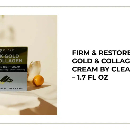Firm &amp; Restore | 24K Gold &amp; Collagen Night Cream by Clear Beauty &ndash; 1.7 fl oz by@Outfy