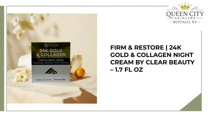 Firm &amp; Restore | 24K Gold &amp; Collagen Night Cream by Clear Beauty &ndash; 1.7 fl oz by@Outfy