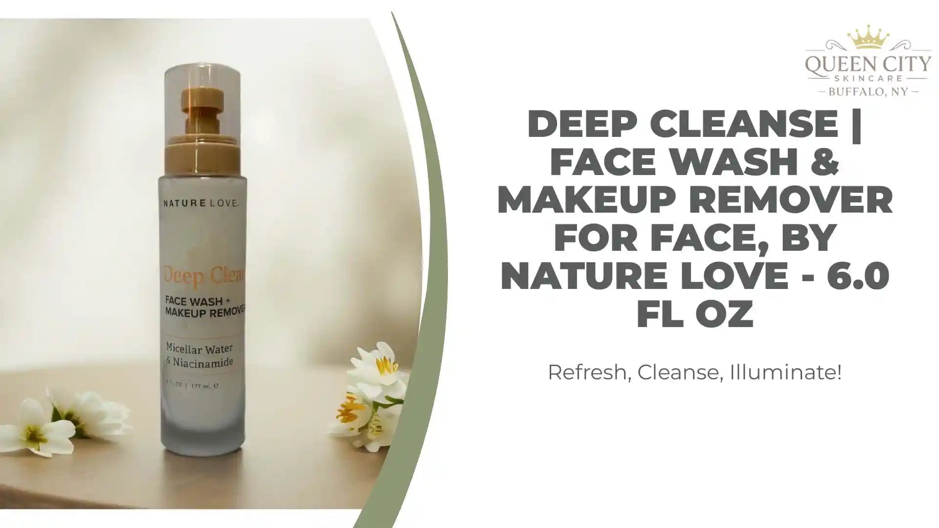 Deep Cleanse | Face Wash &amp; Makeup Remover for Face, by Nature Love - 6.0 fl oz by@Outfy