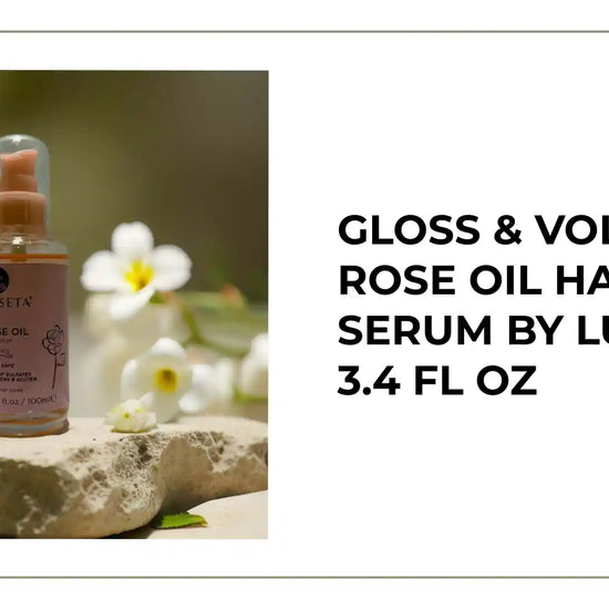 Gloss &amp; Volume | Rose Oil Hair Serum by Luseta &ndash; 3.4 fl oz by@Outfy