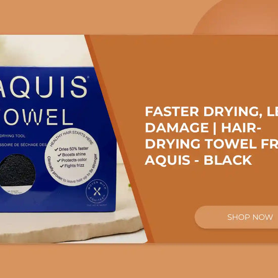 Faster Drying, Less Damage | Hair-Drying Towel from AQUIS - Black by@Outfy