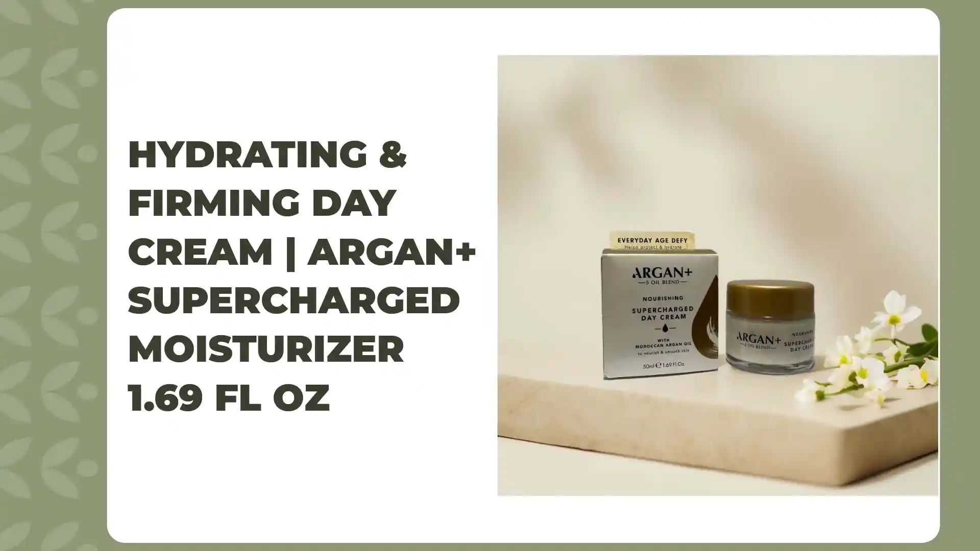 Hydrating &amp; Firming Day Cream | Argan+ Supercharged Moisturizer 1.69 fl oz by@Outfy