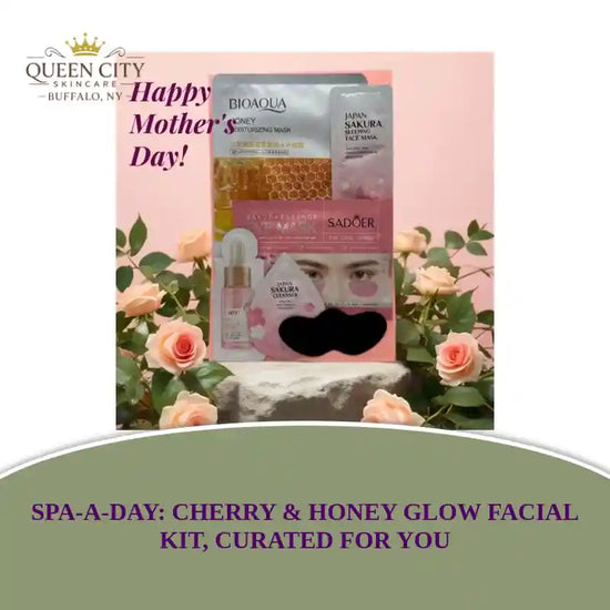 Nourishing Cherry Blossom and Honey Glow Facial Kit for Spa Night